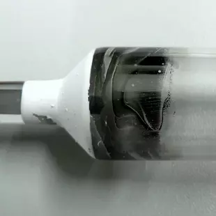 Electrode browning during UV lamp ageing