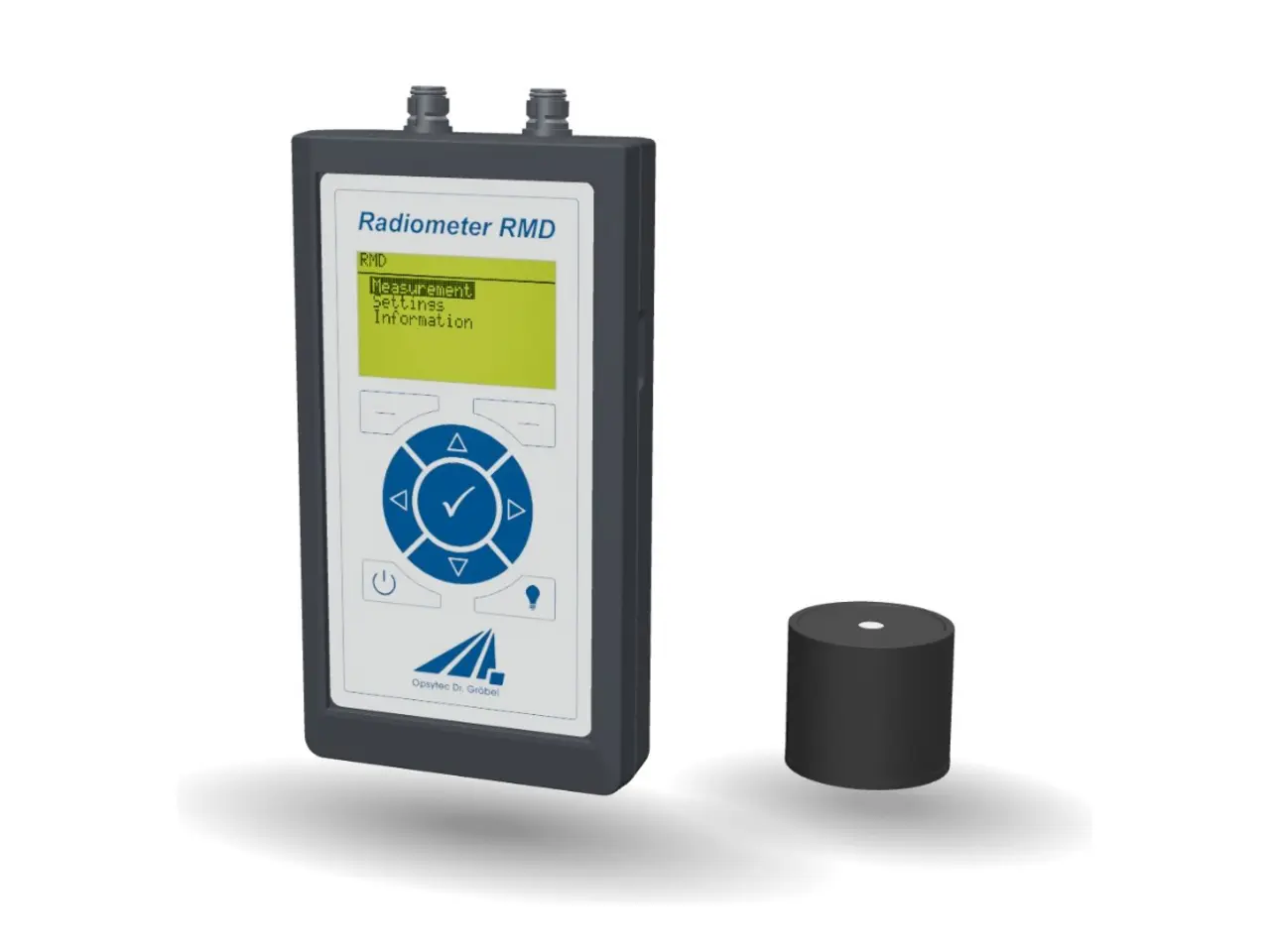 Interactive 3D model in the Opsytec product viewer: RMD radiometer.