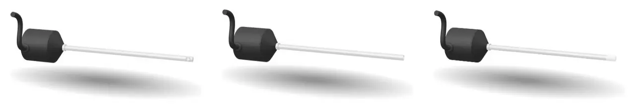 Interactive 3D model in the Opsytec product viewer: UV probes.
