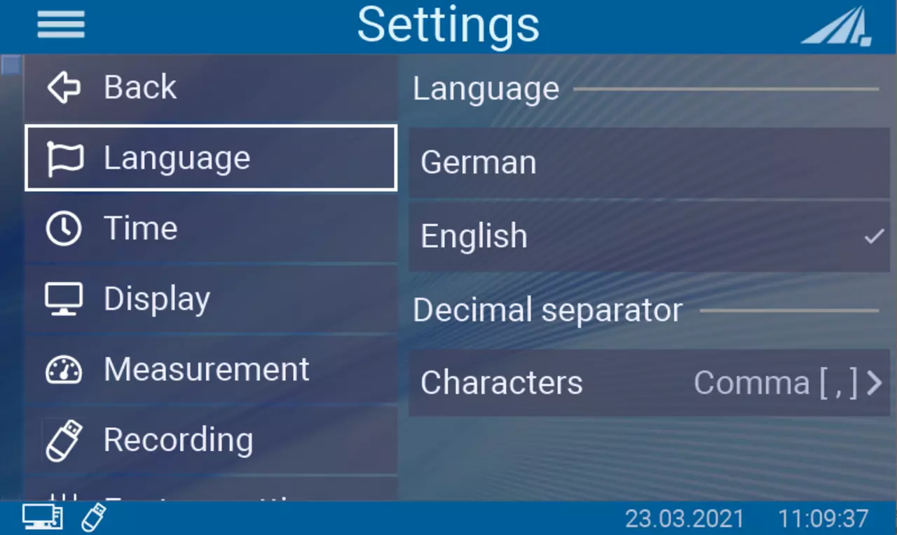 Settings