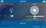 Control for radiance / luminance sphere